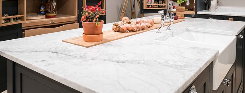Stunning Bespoke Shaker Kitchen Worktops | Olive & Barr